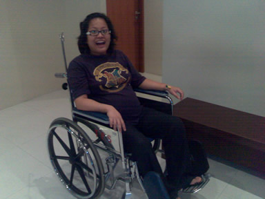 Sab On Wheel Chair